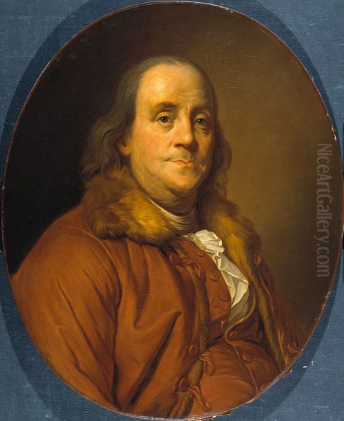 Benjamin Franklin (1706-1790) Oil Painting by Joseph-Siffred Duplessis