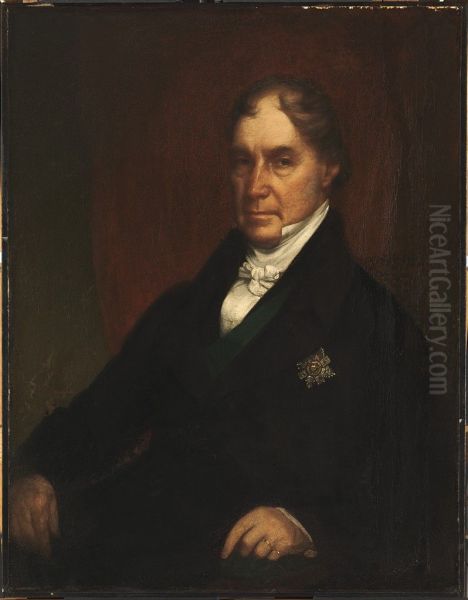 George Hamilton Gordon, 4th Earl of Aberdeen (1784-1860) Oil Painting by Chester Harding