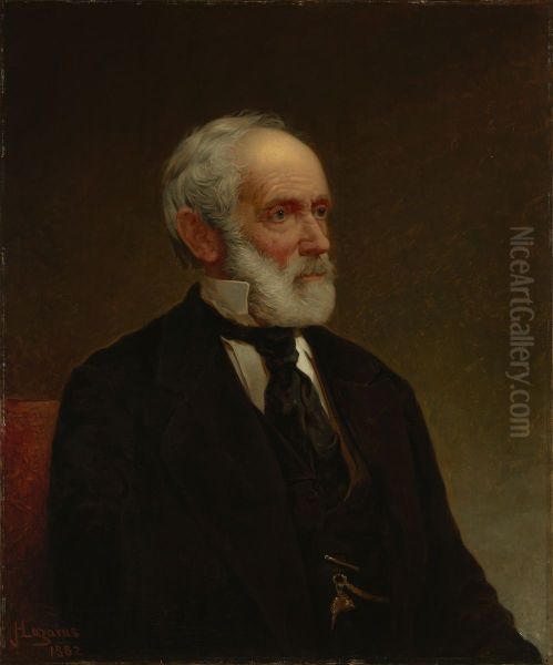 John Amory Lowell (1798-1881) Oil Painting by Jacob Hart Lazarus