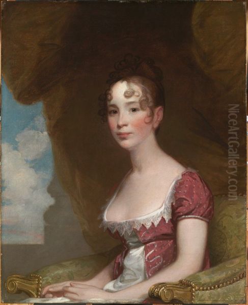 Sally Otis Thorndike (Mrs. Israel Thorndike, Jr.) (1793-1819) Oil Painting by Gilbert Stuart