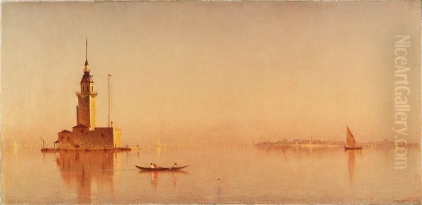 Leander's Tower on the Bosporus Oil Painting by Sanford Robinson Gifford