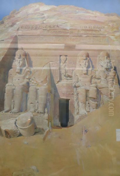 Abu Simbel Oil Painting by Joseph Lindon Smith