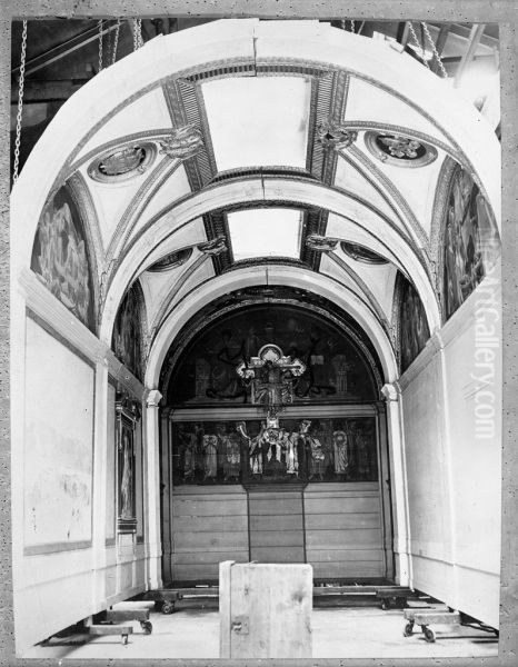 Model for the Boston Public Library, South End Oil Painting by John Singer Sargent