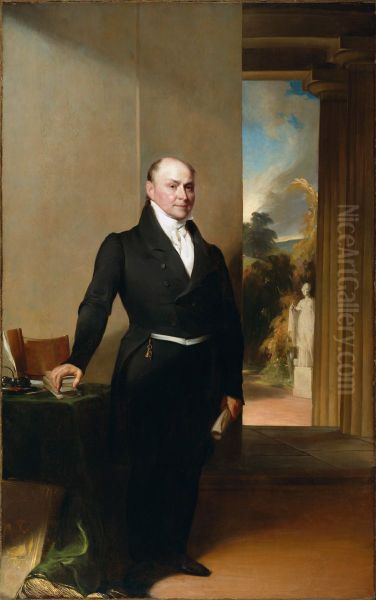 John Quincy Adams (1767-1848) Oil Painting by Gilbert Stuart