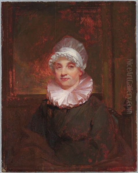 Elizabeth Ann Breese Morse (Mrs. Jedidiah Morse) (1766-1828) Oil Painting by Samuel Finley Breese Morse