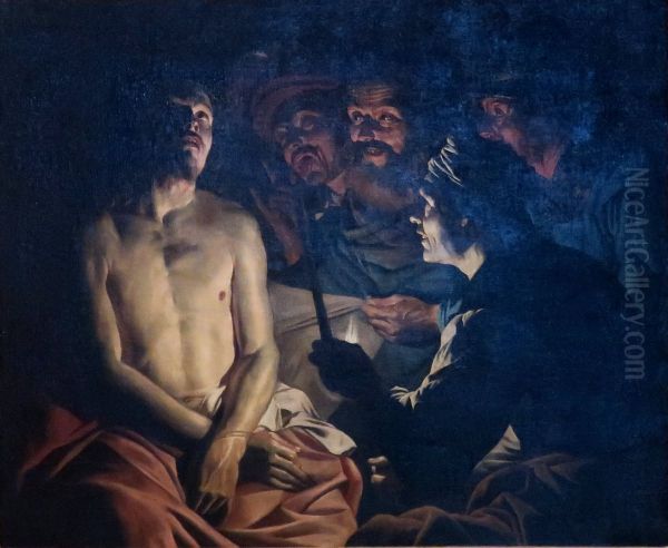 The Mocking of Christ Oil Painting by Matthias Stom