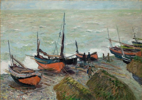 Fishing Boats Oil Painting by Claude Monet