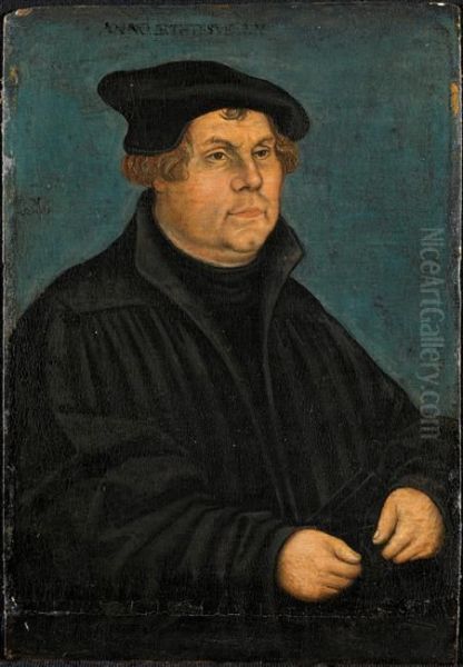 Portrait de Luther Oil Painting by Lucas Cranach the Elder