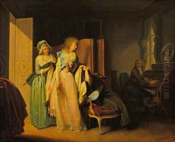 The Visit Returned Oil Painting by Louis-Leopold Boilly