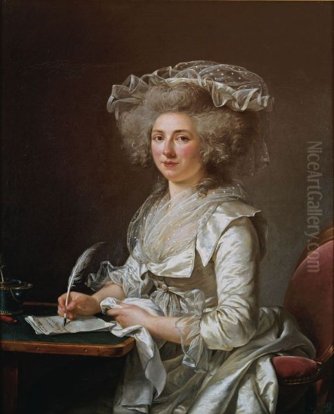 Portrait de femme Oil Painting by Adelaide Labille-Guiard