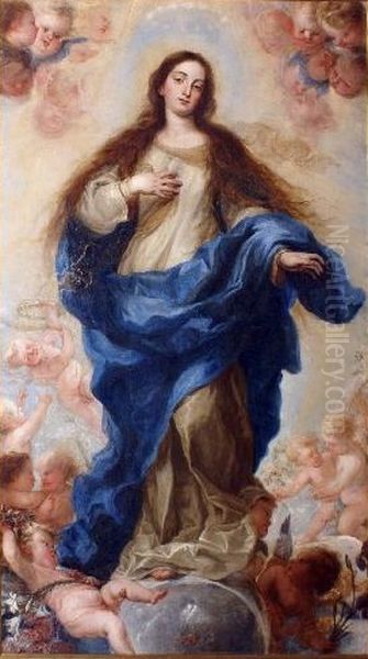 Inmaculada Concepcion Oil Painting by Juan Carreno De Miranda