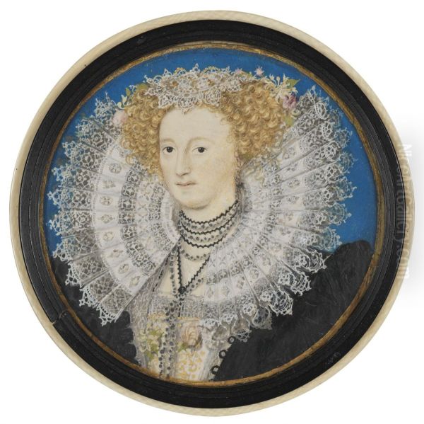 Mary Herbert, Countess of Pembroke Oil Painting by Nicholas Hilliard