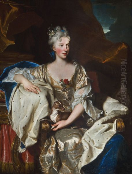 Portrait of Suzanne-Henriette de Lorraine Oil Painting by Hyacinthe Rigaud