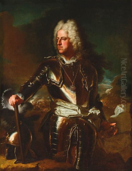 Portrait of Charles III Ferdinand Oil Painting by Hyacinthe Rigaud