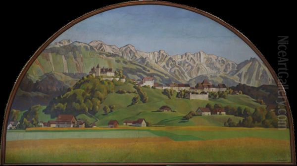 Gruyeres Oil Painting by Louis Vonlanthen