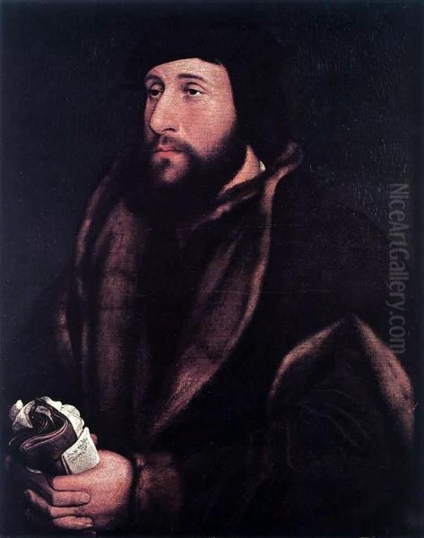 Bildnis eines Englanders Oil Painting by Hans Holbein the Younger