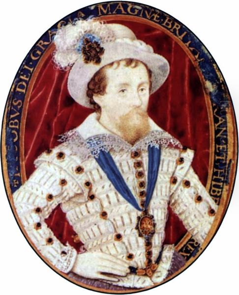 James 128 Oil Painting by Nicholas Hilliard