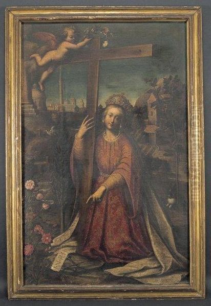 Sant'elena, Il Ritrovamento Della Vera Croce Oil Painting by Orsola Maddalena Caccia