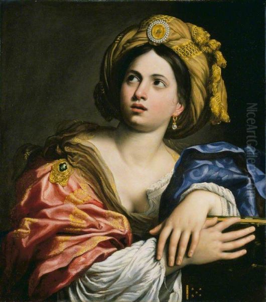 A Sibyl Oil Painting by Domenichino