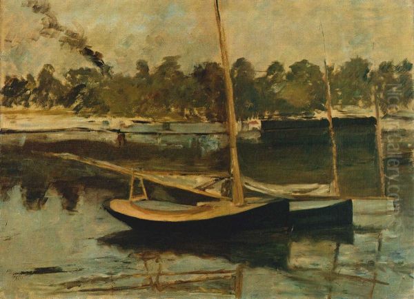 Segelboote in Argenteuil Oil Painting by Edouard Manet