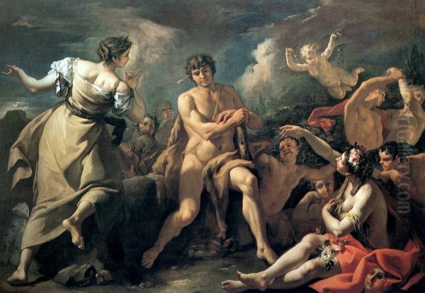 Hercules at the Crossroads Oil Painting by Sebastiano Ricci