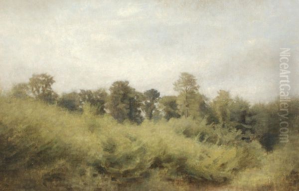 Young forest. Trorod. Oil Painting by Vilhelm Hammershoi