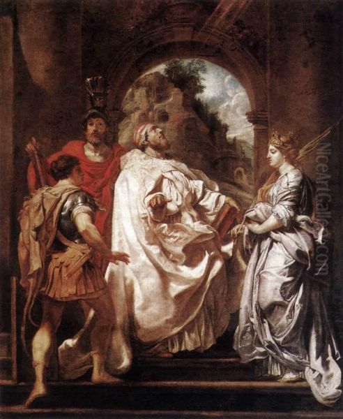 St Gregory the Great with Saints Oil Painting by Peter Paul Rubens