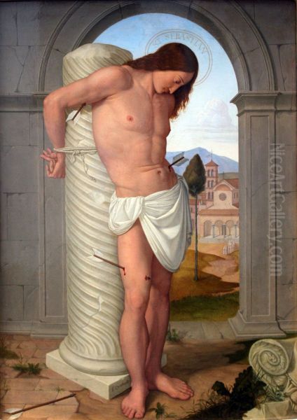 Saint Sebastian Oil Painting by Johann Friedrich Overbeck