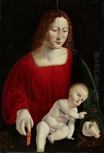 Maria with the child Oil Painting by Giovanni Antonio Boltraffio