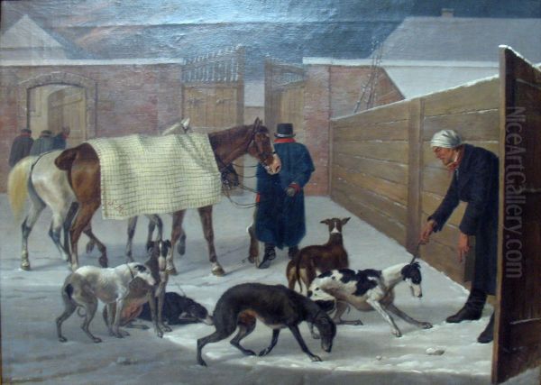 Heimkehr von der Jagd Oil Painting by Franz Kruger