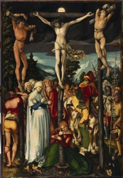 The crucifixion Oil Painting by Hans Baldung Grien