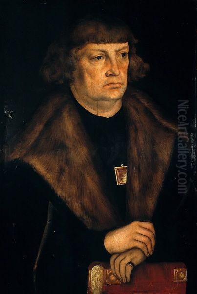 Portrait of a Mayor of Weissenfels Oil Painting by Lucas Cranach the Elder