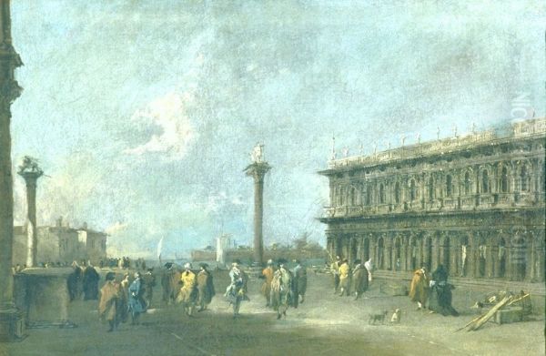 Die Piazzetta di S. Marco in Venedig Oil Painting by Francesco Guardi