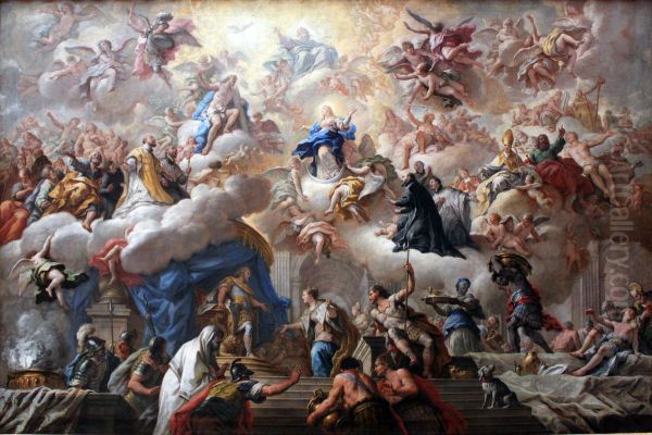 The triumph of the Immaculate Oil Painting by Paolo de Matteis