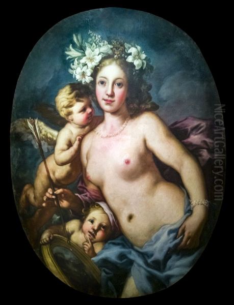 Allegory of pure Love Oil Painting by Antonio Zanchi