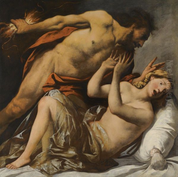 Jupiter and Semele Oil Painting by Pietro della Vecchia