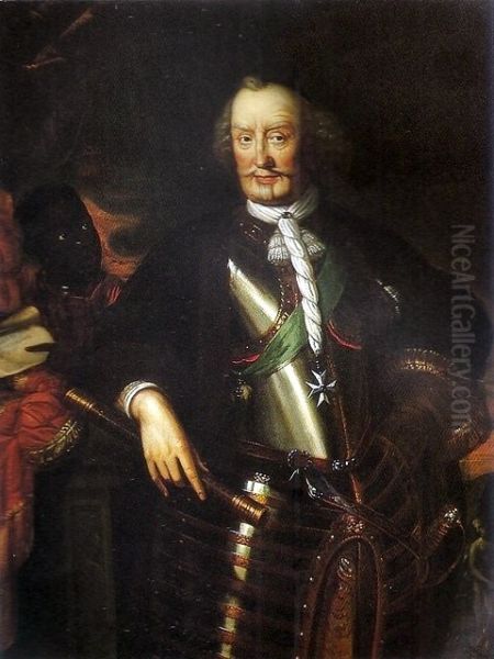 Johann Moritz Furst von Nassau-Siegen Oil Painting by Pieter Nason