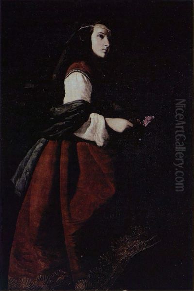 Saint Casilda Oil Painting by Francisco De Zurbaran