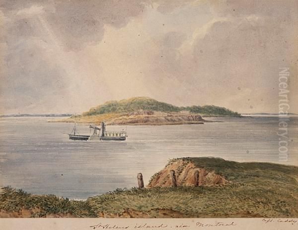 St.helens Island Near Montreal Oil Painting by John Herbert Caddy