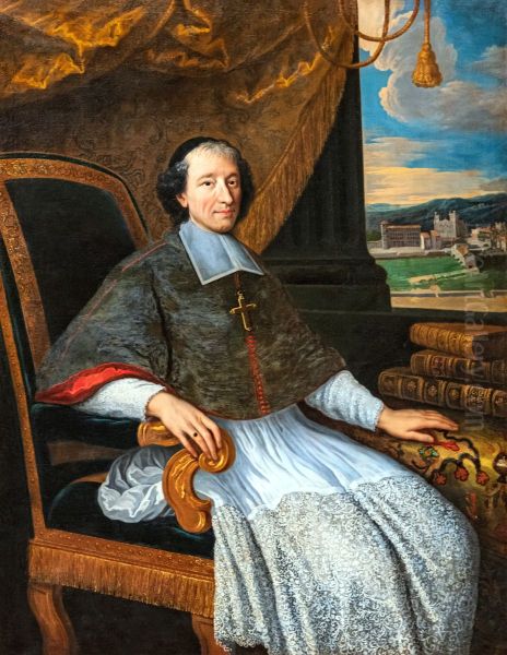 Portrait of Monsignor Charles le Goux de la Berchere Oil Painting by Bon Boullogne