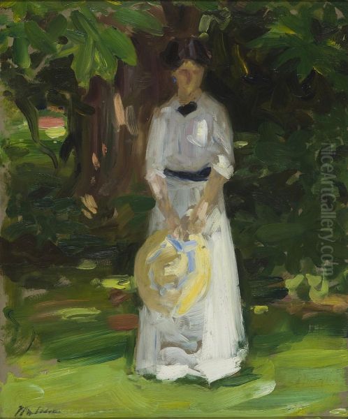 In The Garden Oil Painting by Francis Campbell Boileau Cadell