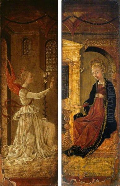 The Annunciation Oil Painting by Antonio Cicognara