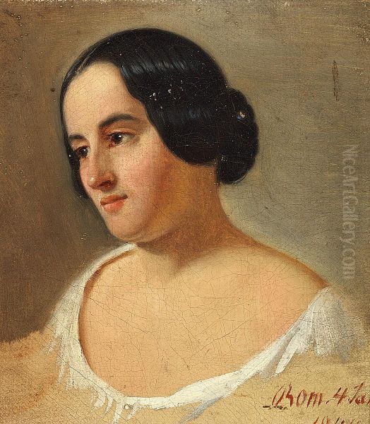 A woman from Rome. Oil Painting by Wilhelm Marstrand