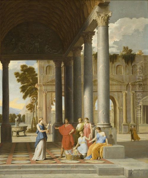 Achilles Discovered Among the Daughters of Lycomedes Oil Painting by Jean Lemaire