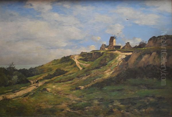 Paysage breton Oil Painting by Antoine Guillemet