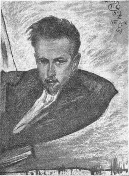 Portret Wojciecha Niteckiego Oil Painting by Stanislaw Ignacy Witkiewicz