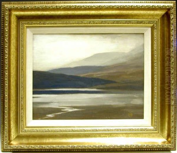 Heavy Skies Passing Overloch Scene Oil Painting by James Cadenhead