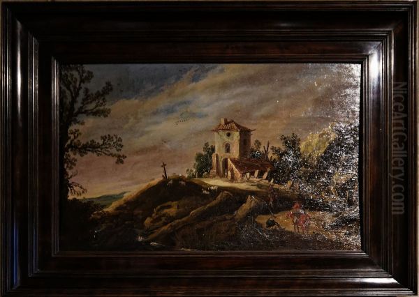 Landscape Oil Painting by Esaias Van De Velde