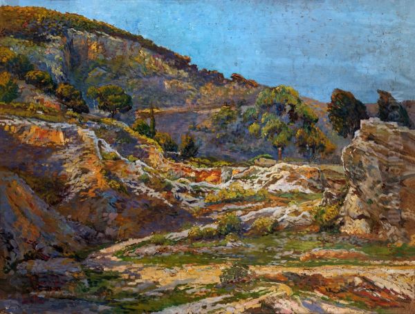 Le Bar (Pr Villefranche-sur-Mer) Oil Painting by Raymond Tournon