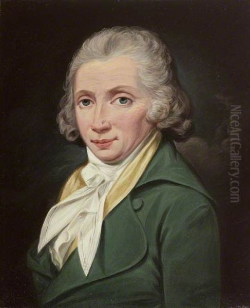 Portrait of James Field Stanfield Oil Painting by Martin Archer Shee